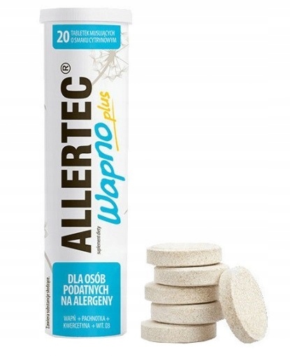 Allertec wapno plus tabl.mus. 20 tabl.