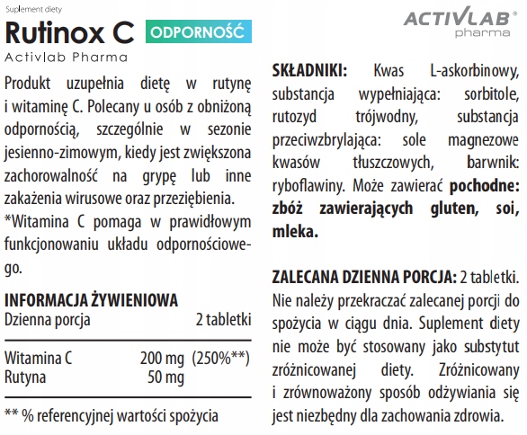 Rutinox C 75 Tabletek