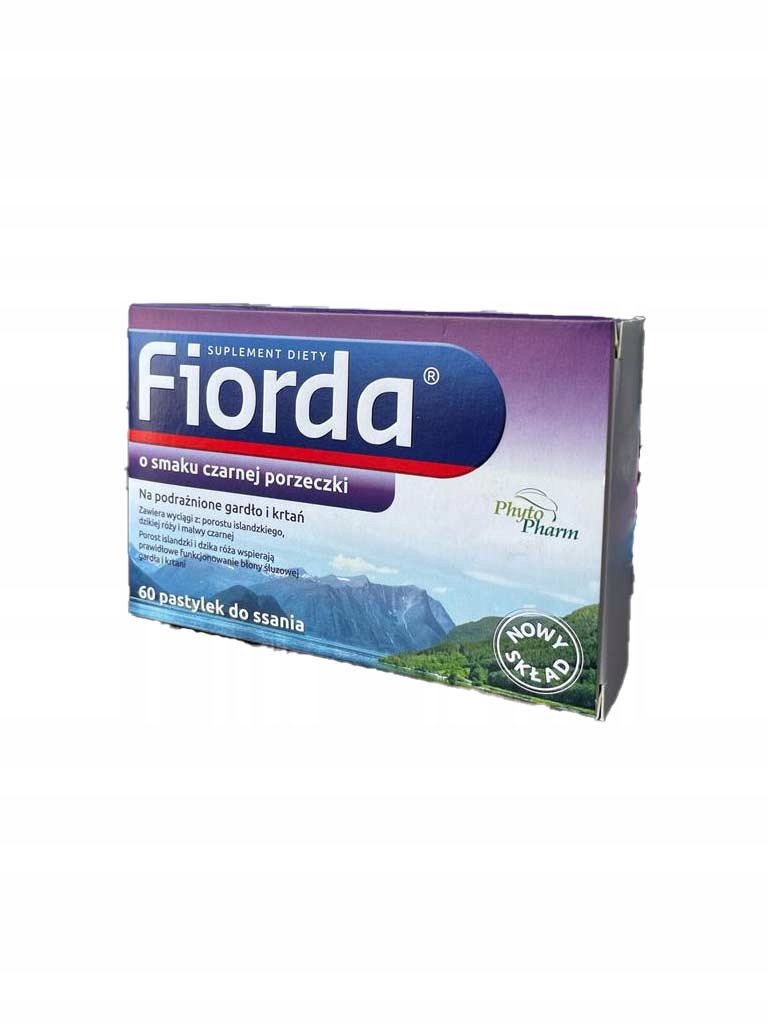 Fiorda Porost Islandzki Gardło I Krtań 60 pastylek