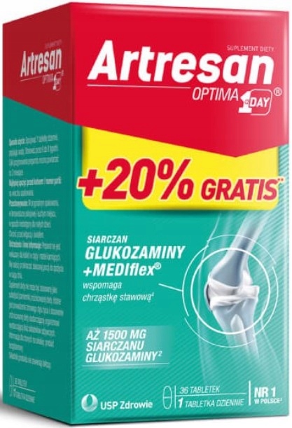 Artresan Optima 1 a Day 20% gratis 36 tabletek