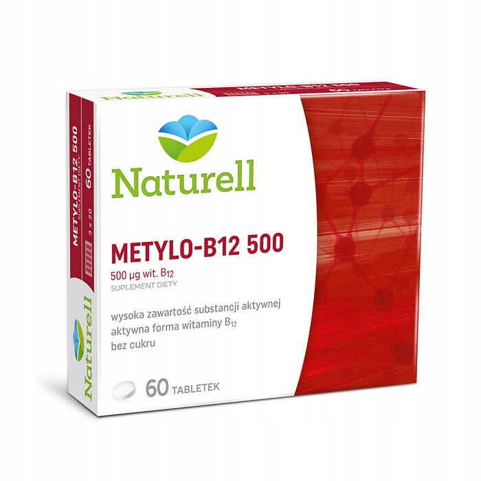 NATURELL Metylo B-12 500 tabl. 60 tabl.