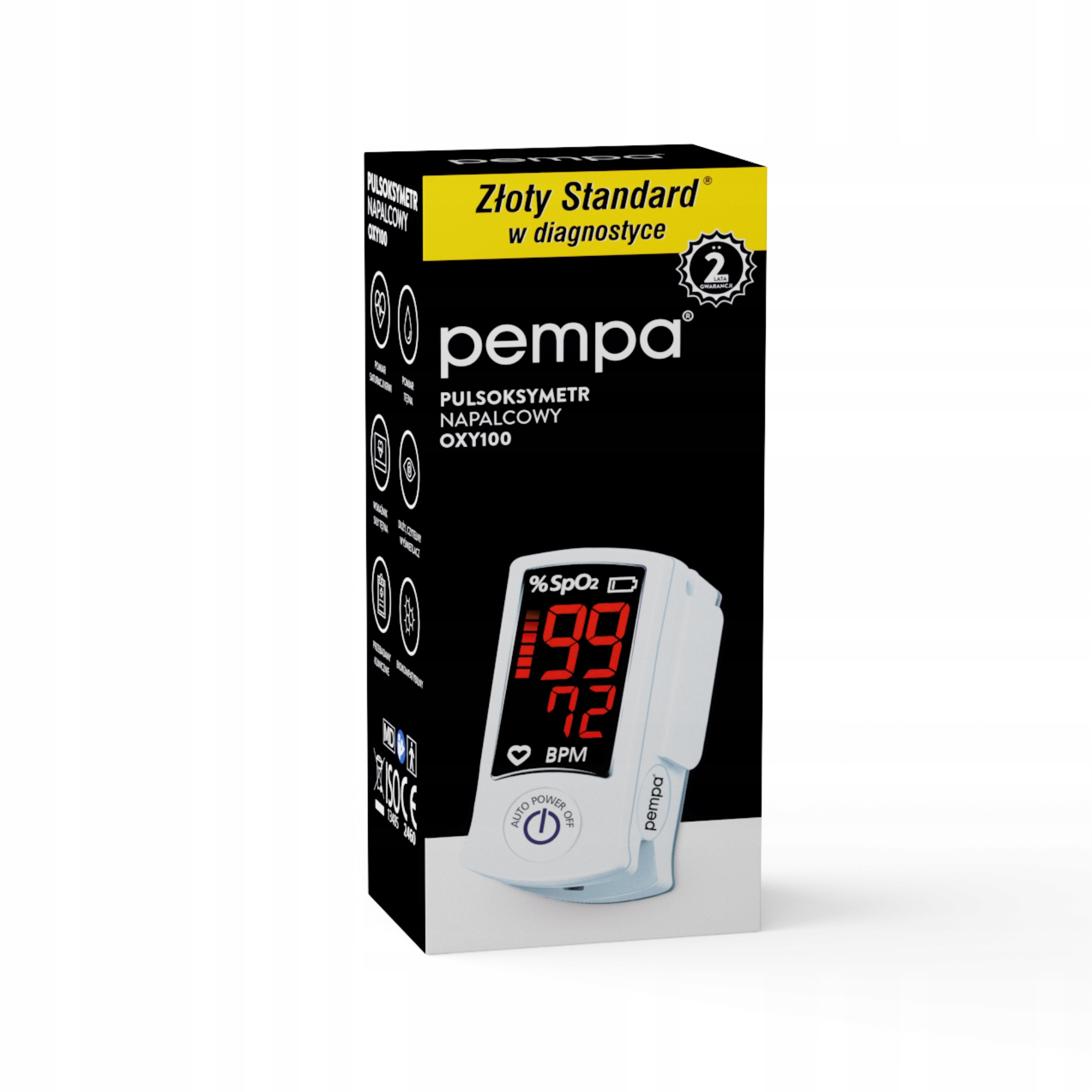 Pulsoksymetr Pempa Napalcowy Medyczny Saturacja