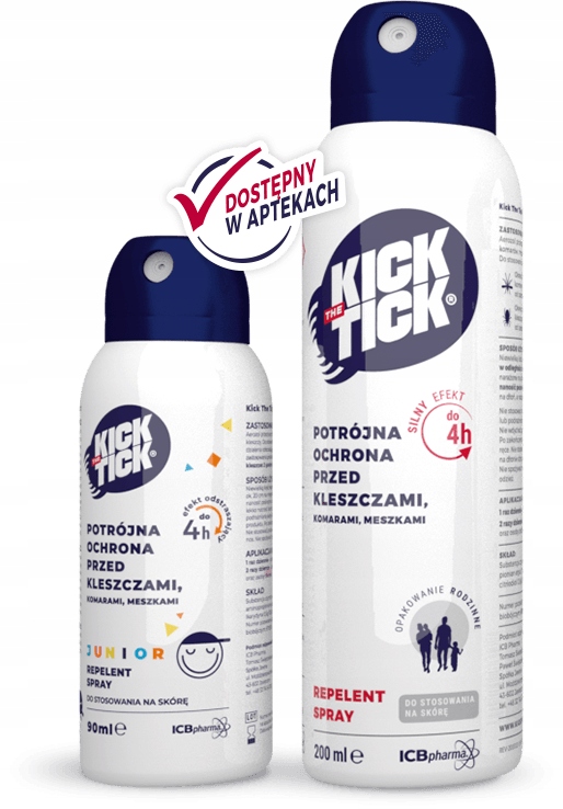 KICK the TICK Max Junior Spray Na Komary Kleszcze Meszki Dla Dzieci 90ml