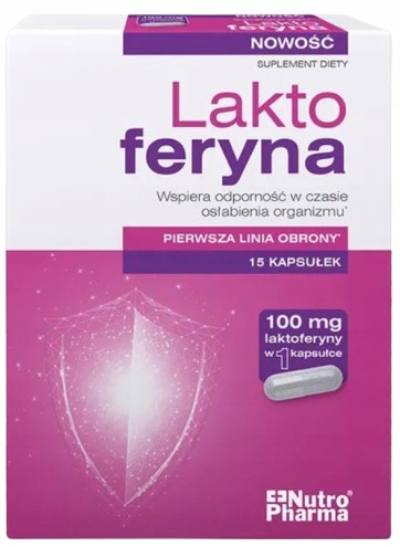 Laktoferyna Wsparcie Odporności 15 Kapsułek