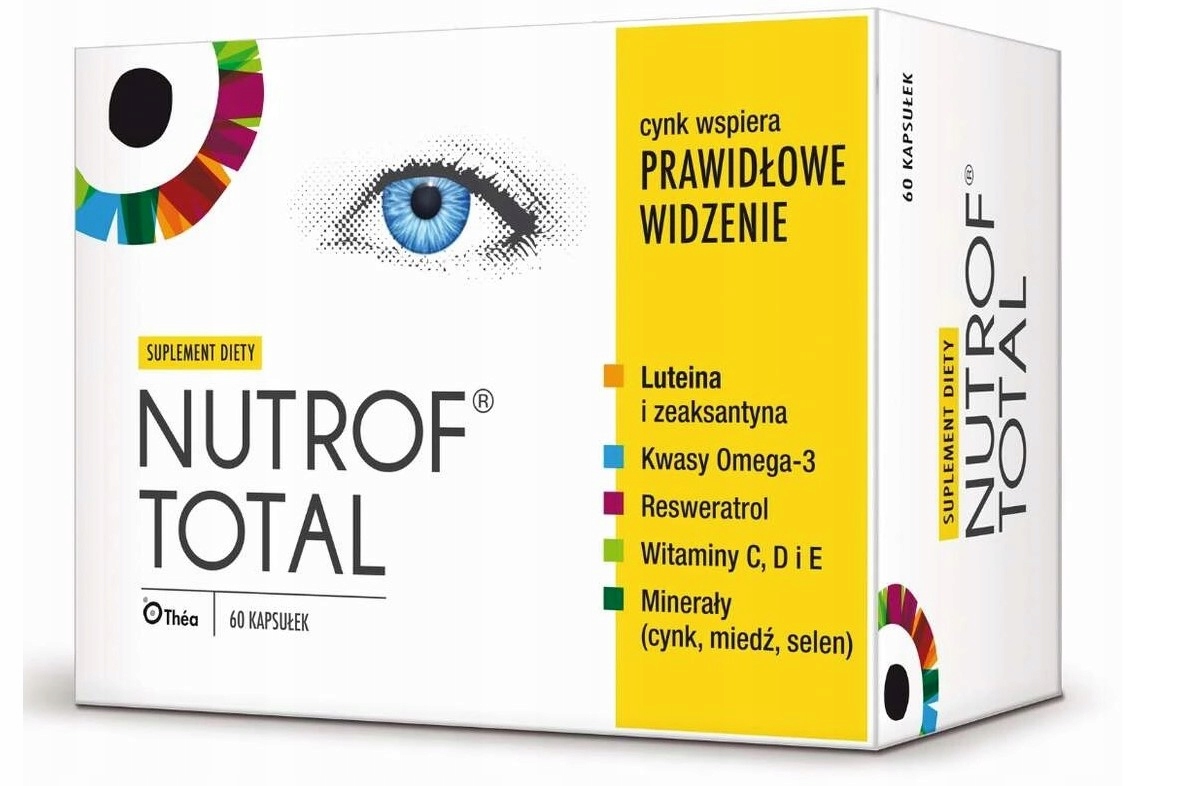 Nutrof Total z Witaminą D3 60 Kapsułek Wspierających Widzenie