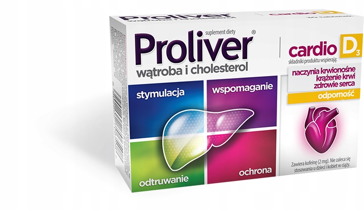 PROLIVER Cardio D3 Wątroba Serce Odporność 30 tabl