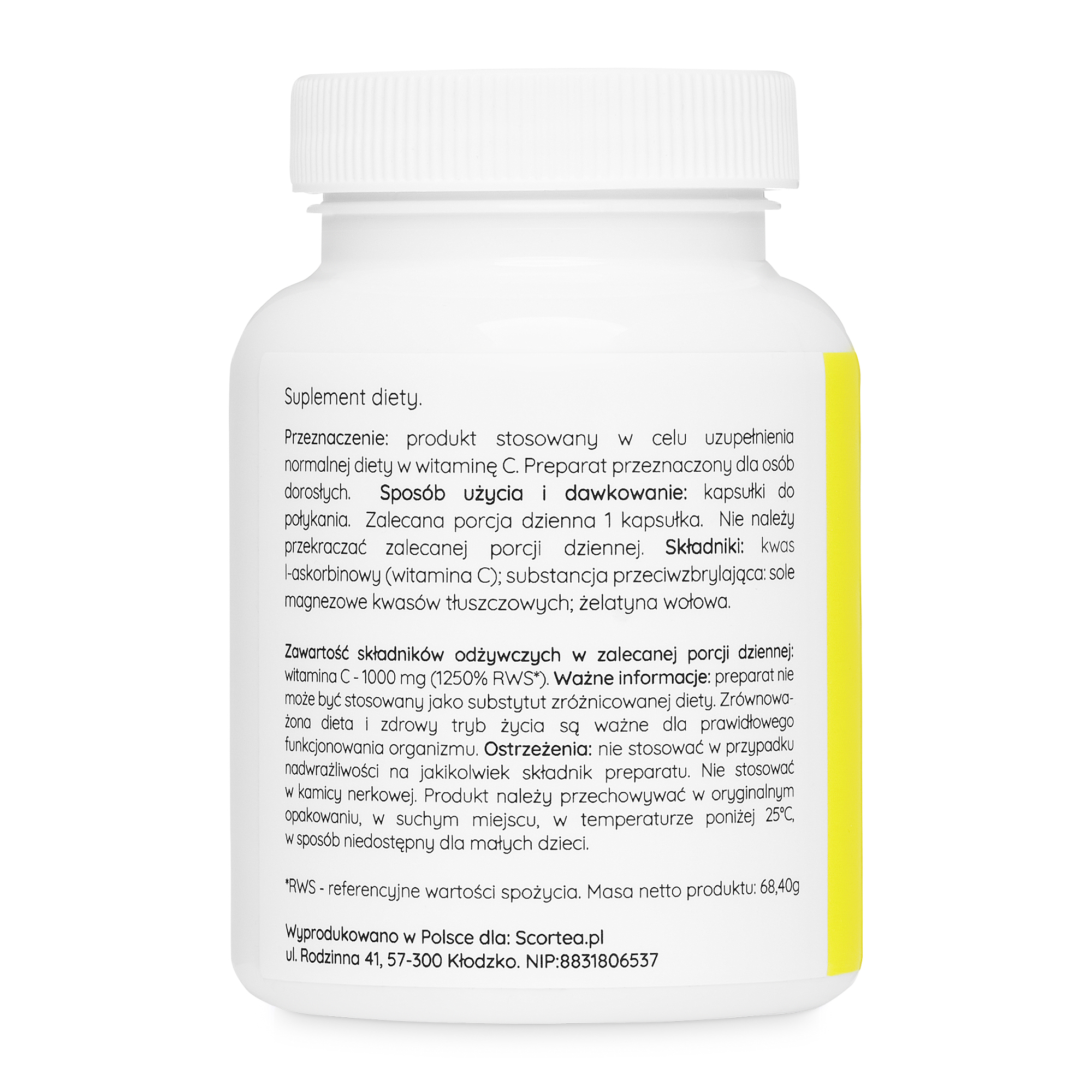 Duratio Witamina C 1000mg 60 Kapsułek