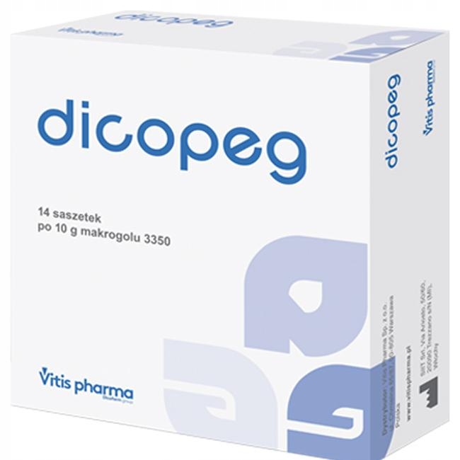 Dicopeg Proszek Na Zaparcia Saszetki 14 Sztuk x 10g