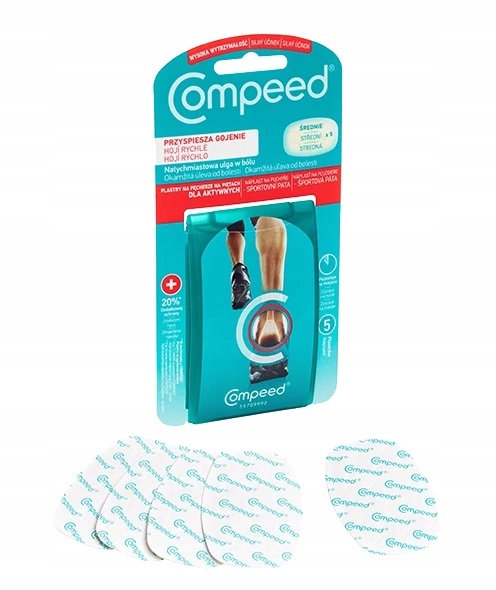 Compeed Plastry Na Pęcherze Na Piętach Ulga 5 szt.