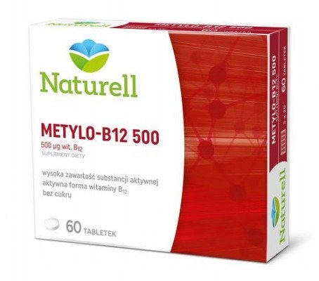 NATURELL Metylo B-12 500 tabl. 60 tabl.