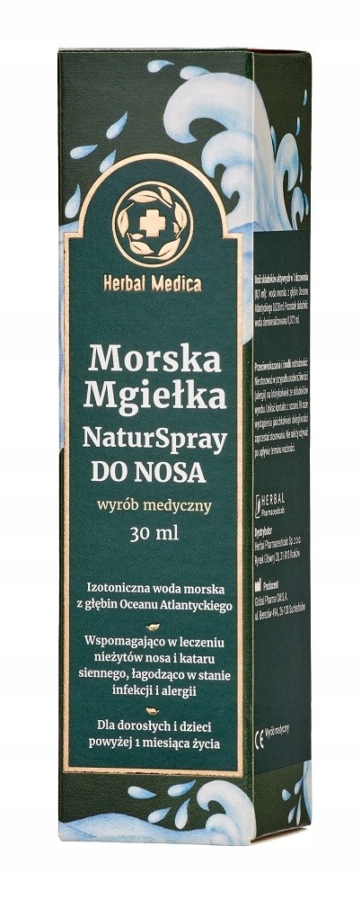Morska Mgiełka NaturSpray Do Nosa Izotoniczna Woda Morska 30ml